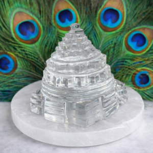 pure sphatik (crystal) shree yantra for divine wealth, prosperity & spiritual growth – sacred lakshmi yantra for puja, home & business