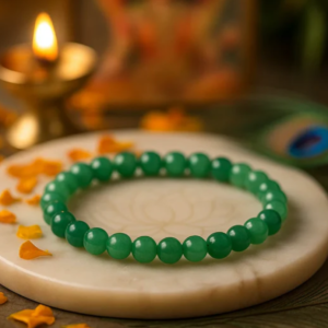 premium natural green aventurine 8mm bracelet for luck, vastu remedy for prosperity & opportunity